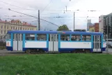 Riga Straßenbahnlinie 2 mit Triebwagen 30122 in der Kreuzung 13.janvāra iela/Aspazijas bulvāris (2012)