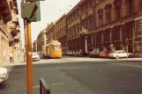 Rom Straßenbahnlinie 5 mit Gelenkwagen 7053 am Termini Farini (1982)