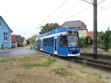 Rostock Niederflurgelenkwagen 685 am Krischanweg (2023)