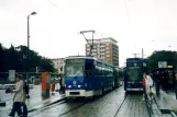 Rostock Straßenbahnlinie 1 mit Triebwagen 701 am Neuer Markt (2004)