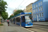 Rostock Zusätzliche Linie 4 mit Niederflurgelenkwagen 652 am Kabutzenhof (2011)