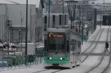 Saint-Étienne Straßenbahnlinie T3 mit Niederflurgelenkwagen 922 auf Boulevard Pierre-Antoine et Jean-Michel Dalgabio (2007)