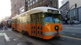 San Francisco F-Market & Wharves mit Triebwagen 1080nah Market & Stockton (2019)