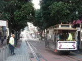 San Francisco Kabelstraßenbahn Powell-Hyde mit Kabelstraßenbahn 1 am Market & Powell (2009)