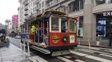 San Francisco Kabelstraßenbahn Powell-Hyde mit Kabelstraßenbahn 11 auf Market & 5th (2019)