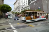 San Francisco Kabelstraßenbahn Powell-Hyde mit Kabelstraßenbahn 14 auf Market & 5th (2010)