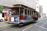 San Francisco Kabelstraßenbahn Powell-Hyde mit Kabelstraßenbahn 21 auf Market & 5th (2010)