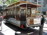 San Francisco Kabelstraßenbahn Powell-Hyde mit Kabelstraßenbahn 28 auf Market & Powell (2009)