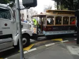 San Francisco Kabelstraßenbahn Powell-Hyde mit Kabelstraßenbahn 28 im Hyde & Jackson (2023)