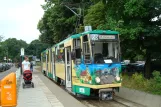 Schöneiche bei Berlin Straßenbahnlinie 88 mit Gelenkwagen 21 am Friedrichshagen (2008)