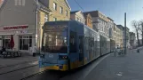 Schwerin Niederflurgelenkwagen 829 auf Goethestraße (2025)