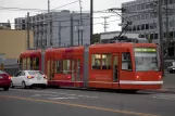 Seattle South Lake Union mit Niederflurgelenkwagen 401 auf Westlake Avenue (2010)