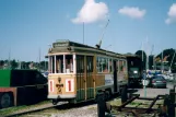 Skælskør Museumslinie mit Triebwagen 608 am Havnepladsen (2004)