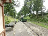 Skjoldenæsholm Normalspur mit Trolley Beiwagen 30 am Flemmingsminde (2021)