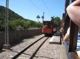 Sóller Straßenbahnlinie mit Beiwagen 7 auf Es Control (2013)