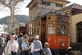 Sóller Straßenbahnlinie mit Triebwagen 3 am Port de Sóller (2006)