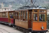 Sóller Straßenbahnlinie mit Triebwagen 3 auf Carrer de la Marina (2006)