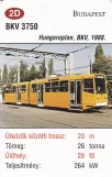 Spielkarte: Budapest Niederflurgelenkwagen 3750 (2014)