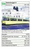 Spielkarte: Karlsruhe Regionallinie S1 mit Gelenkwagen 122nah Mathystraße (2002)