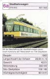 Spielkarte: Karlsruhe Regionallinie S1 mit Gelenkwagen 512 (2002)