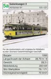 Spielkarte: Karlsruhe Straßenbahnlinie 1 mit Gelenkwagen 106 auf Marktplatz/Kaiserstraße U (2002)