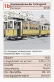 Spielkarte: Karlsruhe Straßenbahnlinie 3 mit Triebwagen 33nah Poststraße (2002)
