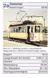 Spielkarte: Karlsruhe Straßenbahnlinie 3 mit Triebwagen 89 am Tivoli (2002)