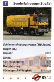 Spielkarte: Schienenreinigungswagen (MB Actros)
(2006)