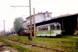 Strausberg Beiwagen 001 am Walkmühlenstr. (1991)