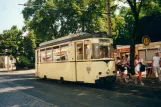 Strausberg Straßenbahnlinie 89 mit Triebwagen 07 am Lustgarten (2001)