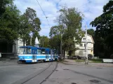 Tallinn Straßenbahnlinie 1 mit Gelenkwagen 66 nahe bei Kadriorg (2006)