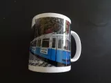 Tasse: Hannover Hohenfelser Wald mit Triebwagen 2667, die Vorderseite (2022)