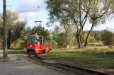 Toruń Straßenbahnlinie 3 mit Triebwagen 247 am Elana B (2009)