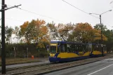 Toruń Zusätzliche Linie 1R mit Triebwagen 232 auf Konstytucji 3 Maja (2009)