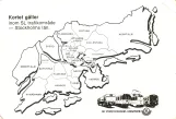 Touristenkarte für Storstockholms Lokaltrafik (SL), die Rückseite (1984)