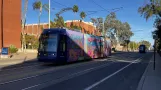 Tucson Sun Link mit Niederflurgelenkwagen 107 auf e 2nd street (2024)