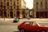 Turin Straßenbahnlinie 15  am Piazza Vittorio Veneto (1982)