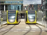 Utrecht Straßenbahnlinie 20 mit Gelenkwagen 6068 am CS Jaarbeursplein (2022)