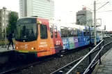 Utrecht Straßenbahnlinie 21 mit Gelenkwagen 5005 am Kanaleneiland Zuid (2002)