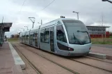 Valenciennes Straßenbahnlinie T1 mit Niederflurgelenkwagen 16 am Famars, Université (2008)