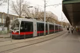 Wien Straßenbahnlinie 6 mit Niederflurgelenkwagen 608 am Westbahnhof (2012)