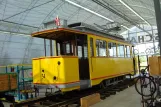 Wismar Triebwagen 31 auf Technikschau, Technisches Landesmuseum Mecklenburg-Vorpommern, von der Seite gesehen (2011)