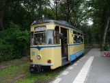 Woltersdorf Straßenbahnlinie 87 mit Triebwagen 28 am S Rahnsdorf (2024)