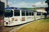 Würzburg Straßenbahnlinie 5 mit Gelenkwagen 211 am Hauptbahnhof (1998)