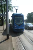 Zagreb Straßenbahnlinie 12 mit Niederflurgelenkwagen 2204nah Hondlova (2008)