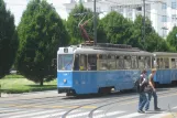 Zagreb Straßenbahnlinie 2 mit Triebwagen 210nah Glavni Kolodvor (2008)