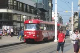 Zagreb Straßenbahnlinie 6 mit Triebwagen 410 auf Ulica Nikole Jurišića (2008)