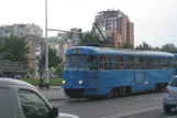 Zagreb Straßenbahnlinie 7 mit Triebwagen 472 nahe bei Hondlova (2008)