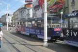 Zagreb Triebwagen 444 auf Trg bana Josipa Jelačića (2008)