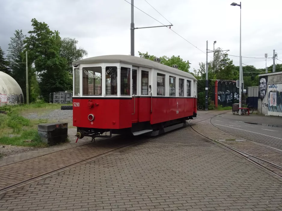 Amsterdam Beiwagen 5290 auf Electrische Museumtramlijn (2022)